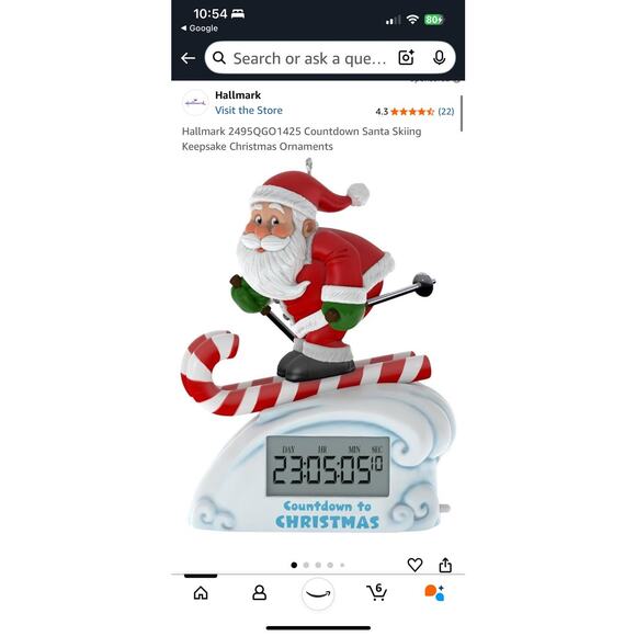 Hallmark Keepsake 2017 Countdown To Christmas Clock Ornament Santa Claus In Box - Picture 11 of 12